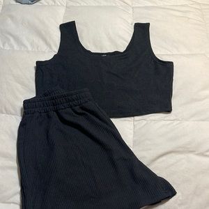 Crop top with shorts set